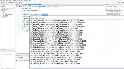 2020WSP Create Table and Import csv data into MySQL database using MySQL Workbench