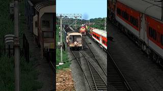 Indian Train Simulator | WDM3D Locomotive Crash | Train Games #train #trainsimulator #traingame