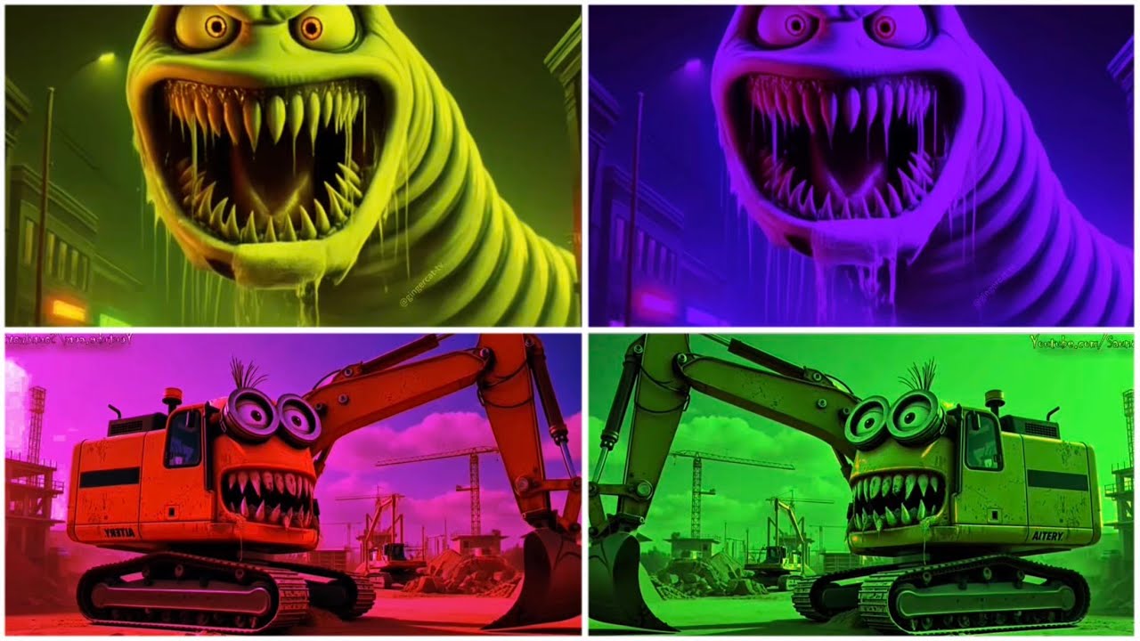 EXCAVATOR MONSTER vs THOMAS TRAIN 🎶 Coffin Dance Song!!