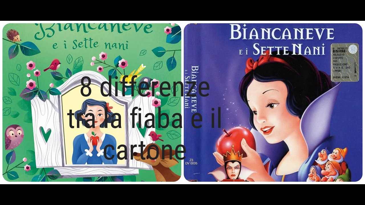 Biancaneve -  8 differenze tra la fiaba e il cartone