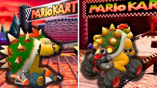 NEW Retro Bowsers Castle Tracks in Mario Kart