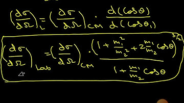 scattering lecture 4 relation between cross sections in lab and CM frame