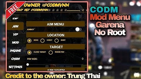 codm mod menu v1.6.39 | no root/antiban/aim/esp/tutorial/garena