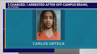 3 charged, 1 arrested after brawl at off-campus party in Altoona
