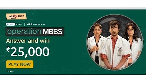 Amazon Mini Tv Quiz Answers Today | Win 25000 Amazon Pay Balance | 17 June 2021