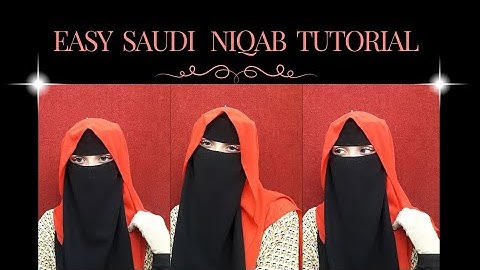 Easy Saudi niqab tutorial || hijab tutorial with Saudi niqab || hijab tutorial by hannah shah