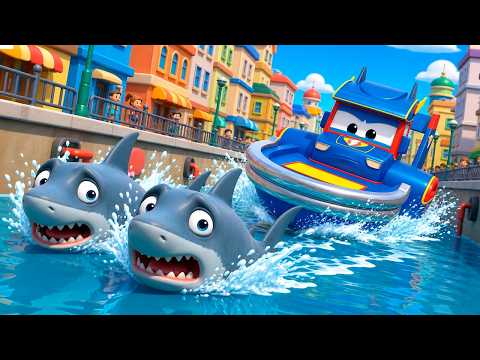 The Super Boat scared away the sharks!