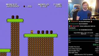Super Mario Bros.: The Lost Levels Any% in 7:55.999