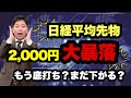 【日経平均株価】2,000円大暴落！！もう底打ち？まだ下がる？？