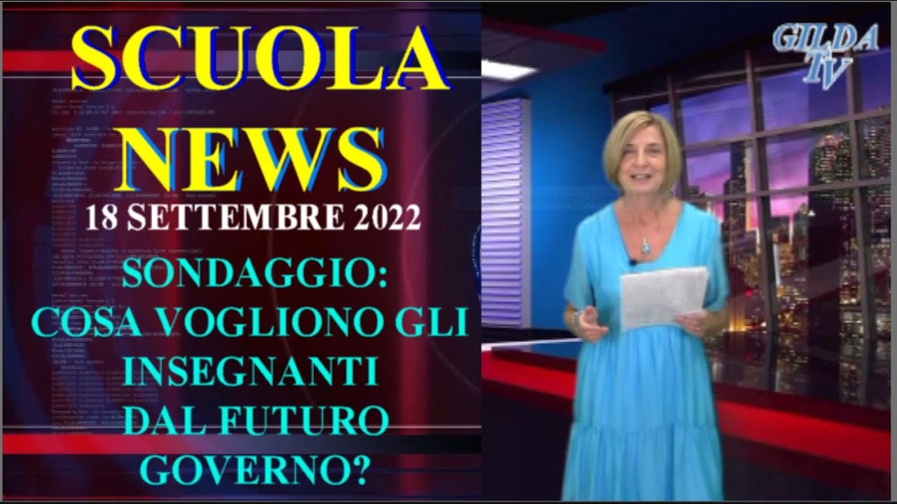 NEWS SCUOLA. GILDA TV: COSA VOGLIONO I DOCENTI DAL NUOVO GOVERNO?