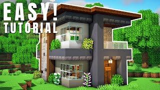 Minecraft: How to Build a Small Modern House