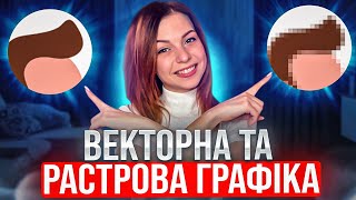 Що таке вектор і растр | Векторна та растрова графіка