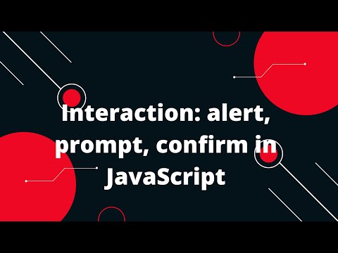 JavaScript Tutorial in Hindi #10 Interaction: alert, prompt, confirm in JavaScript
