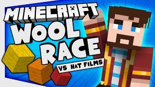 YOGSCAST vs HAT FILMS | Minecraft Race for the Wool #1
