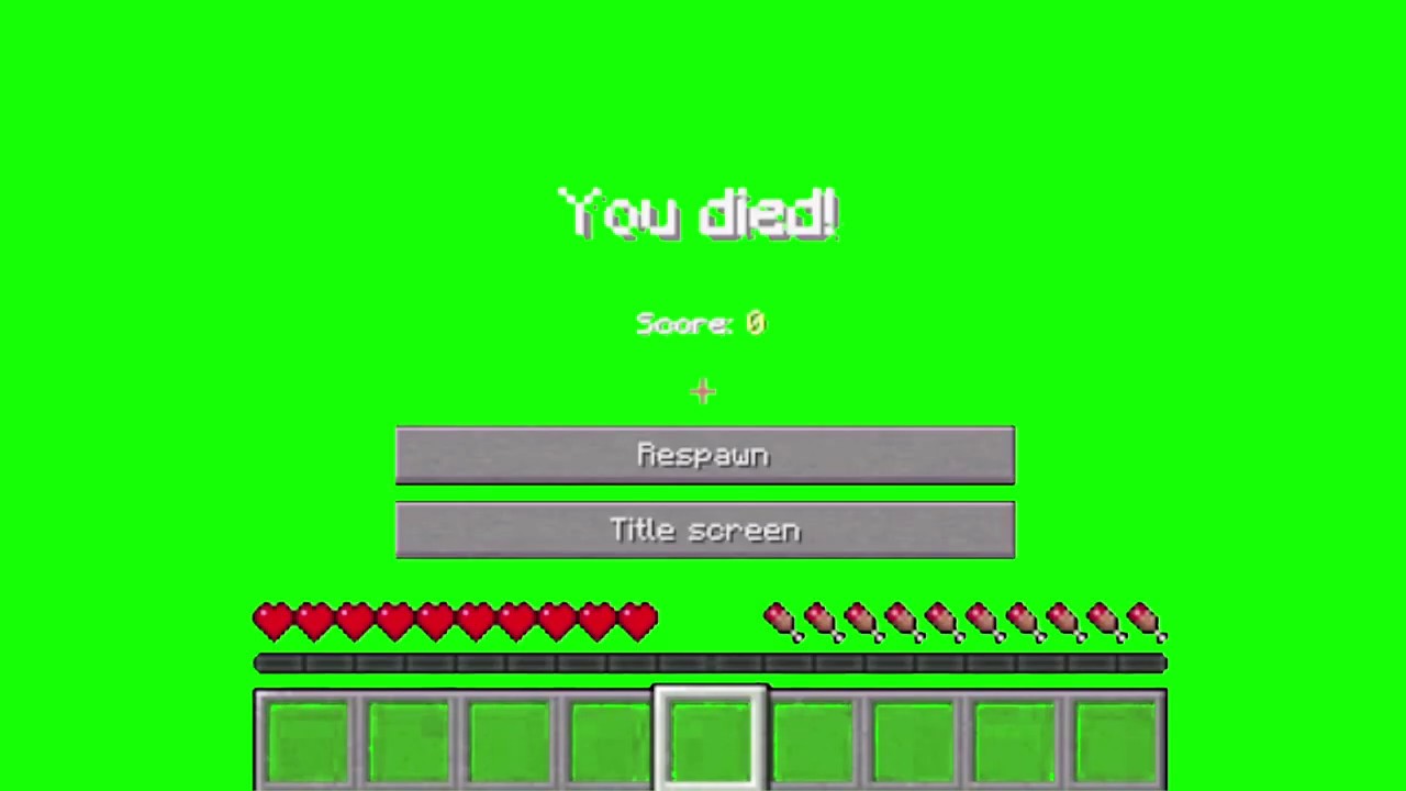 Minecraft Death green screen greenscreen minecraft death Sound
