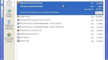 Remove Advanced-System Protector 2.1