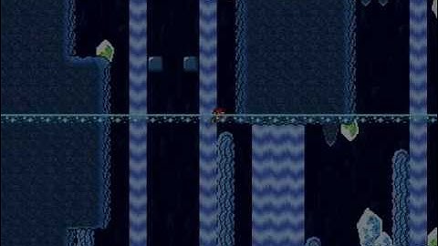 Super Mario Bros. X (SMBX) custom level - Deep Sea Current