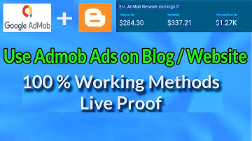 How To Show Admob Ads on blogger website and wordpress website