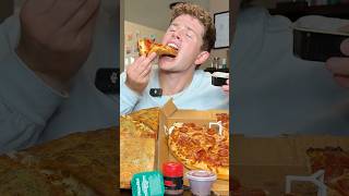 Eating My 100 Pizza Hut Order For The Day