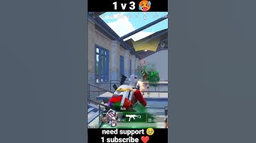 wait for end😱😱🤯 |  Fastest 1v3 knock #shorts #short #bgmi #bgmishorts  #pubg #trending #razoraadarsh