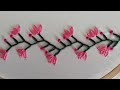 Beautiful Borderline embroidery design. Embroidery stitch tutorial.hand Embroidery Design.