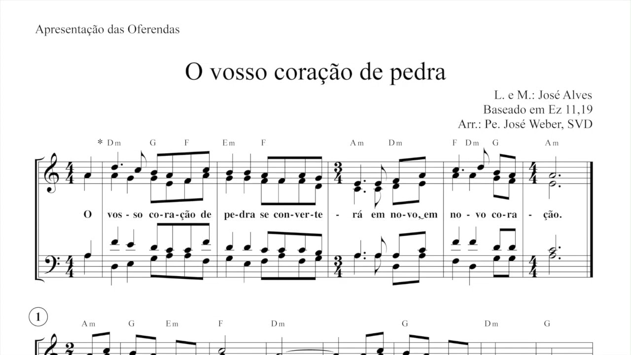 O vosso coração de Pedra   José Alves   Apresentação das Oferendas