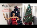 Setting up our first Christmas Tree. (Vlogmas)