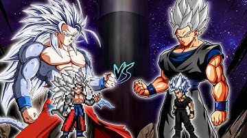 Xeno Goku V2 OP (all form) (New) VS Black Gokhan OP in Jump Force Mugen