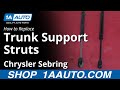 How to Replace Lift Support 2001-06 Chrysler Sebring