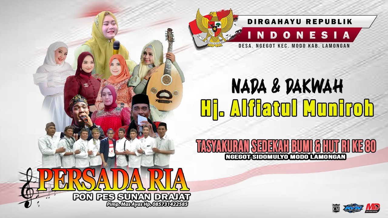 Live  NADA & DAKWAH  PERSADA RIA &   IBU NYAI HJ ALFIATUL MUNIROH Ngegot Sidomulyo Modo Lamongan