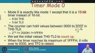 Lecture 33 : 8051 Microcontroller #swayamprabha #CH31SP
