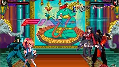 MUGEN Request: Kyoko & Batgirl Vs Lucifer & Ermac MK1