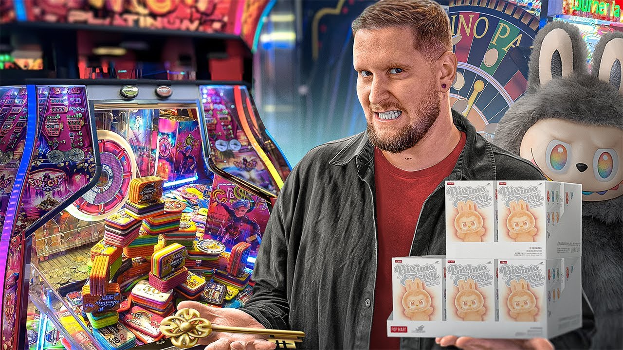 Le BIG JACKPOT aux MACHINES A SOUS.. (CLÉ GAGNANTE, UNBOXING LABUBU..) Feat. TIBOX