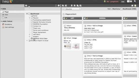 Typo3 - Back End Layout