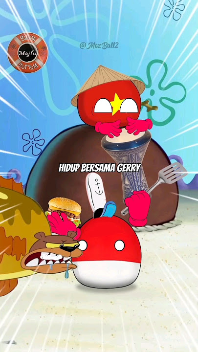 majlis bikini bottom versi ane 🤣‼️ #countryballs #shorts #shortsvideo