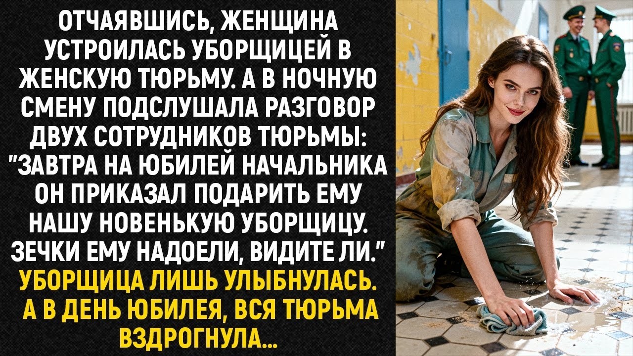 Отчаявшись, женщина устроилась уборщицей в женскую тюрьму   А в ночную смену подслушала разговор