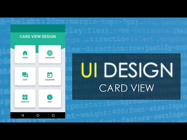 CardView UI Design Android Studio | Using Grid Layout class=