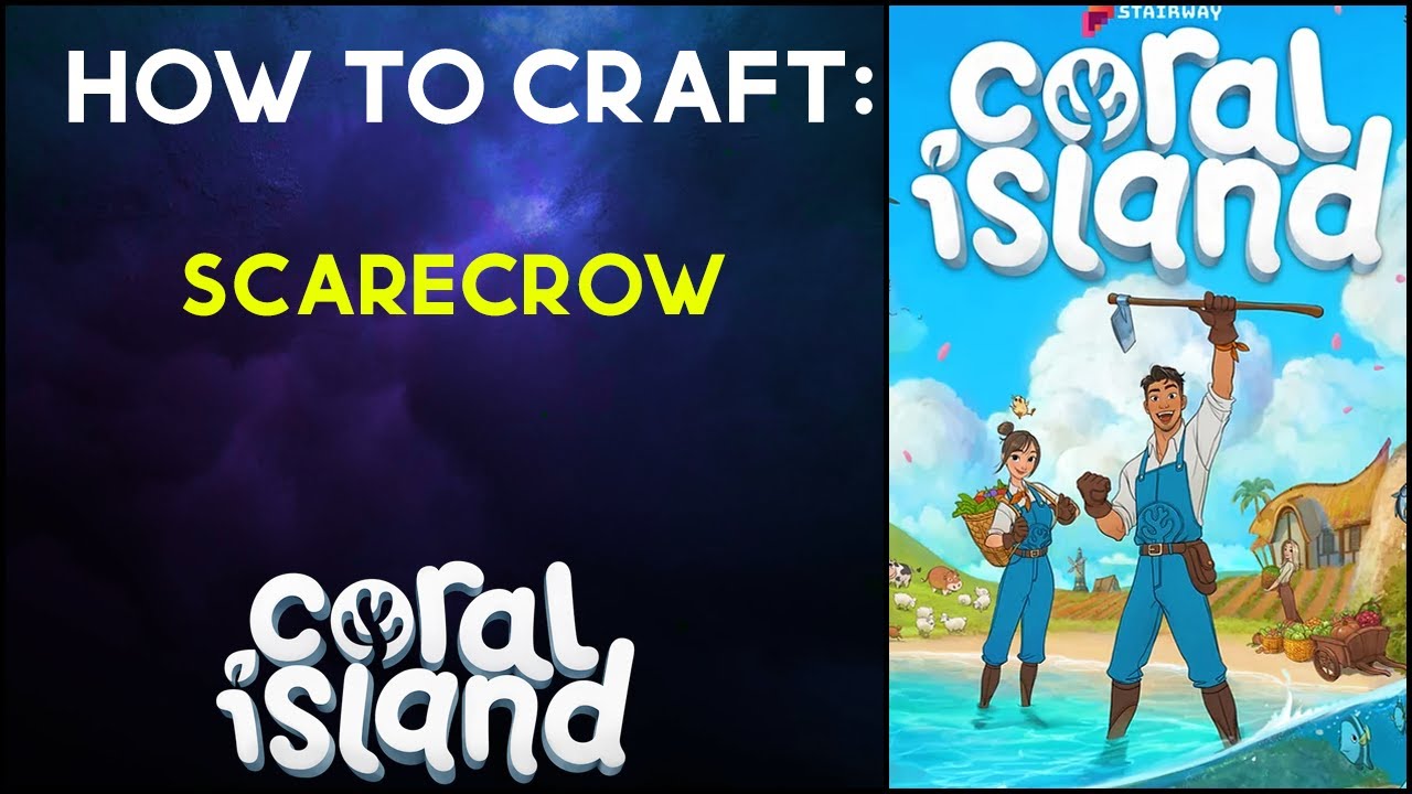 How To Make Glass Coral Island How To Craft - Scarecrow - Coral Island - YouTube