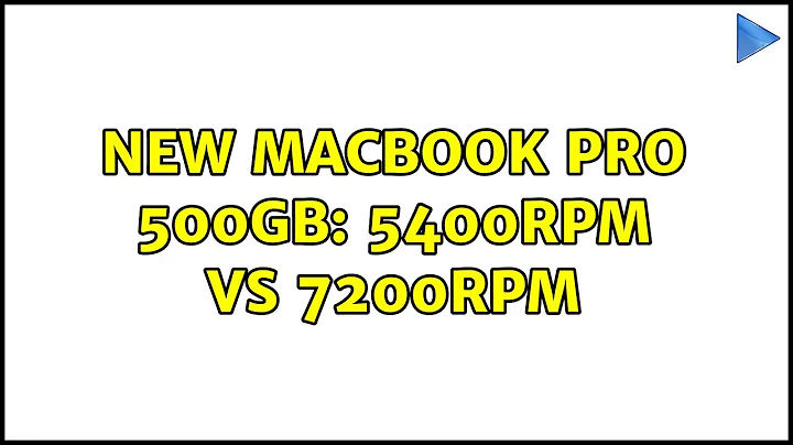 New Macbook Pro 500gb: 5400rpm vs 7200rpm (4 Solutions!!)
