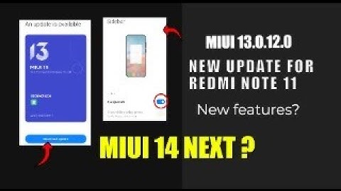 MIUI 13.0.12.0 Update For Redmi note 11