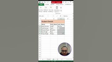 How to Separate First and Last Name in Excel #excel #aggregatefunctions #powerqueryeditor