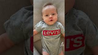 Talking 2 month old baby. #baby #babies #shorts #mommyvlogger #funny #cutebaby #fyp #viralshorts