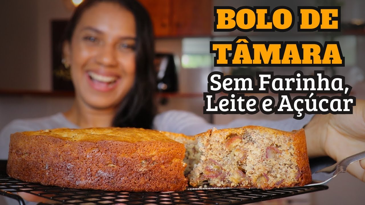 Conheça o Bolo de Tâmara Sem Farinha, Leite e Açúcar Bolo Suave e Saudável
