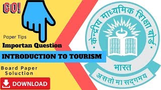 INTRODUCTION TO TOURISM Class 10th CBSE Paper 2019 screenshot 3