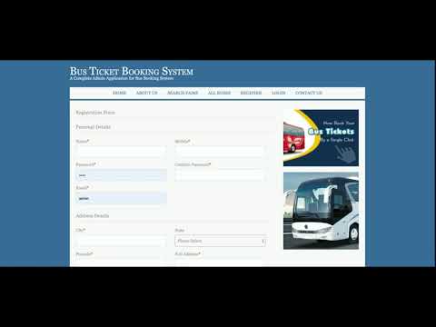 Bus Ticket Booking System | Java JSP Servlet Project | Java JSP CRUD Project