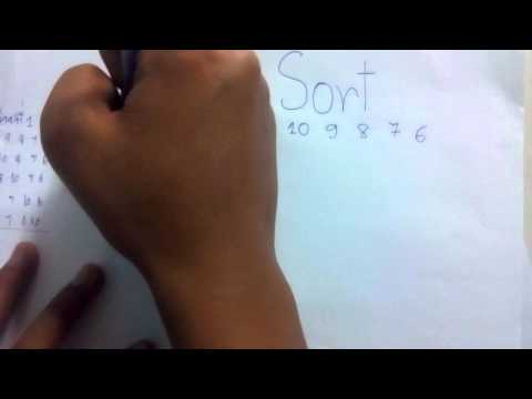 การจัดเรียงลำดับแบบBubble sort