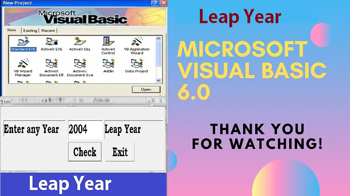 Leap Year Visual Basic 6.0