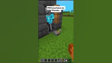 Minecraft POV:you have no friends #minecraft #shorts #pov