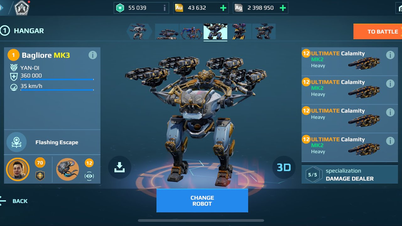 Bagliore X4 Ultimate Calamity | War Robots Gameplay