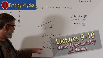 Lectures 9-10: Basic Trigonometry and Vectors (Remastered)